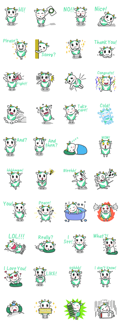 Moow the Mintgreen Cow