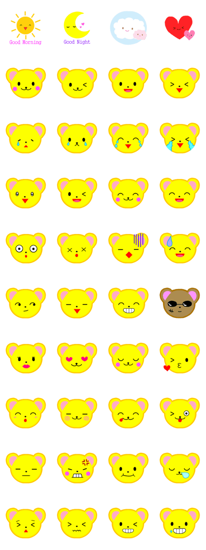 Cute pictorial symbol