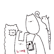 Neko-san and pleasant friends