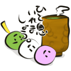 funny Three Colored Dumplings(jpn)