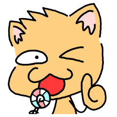 Lollipop-loving sassy cat