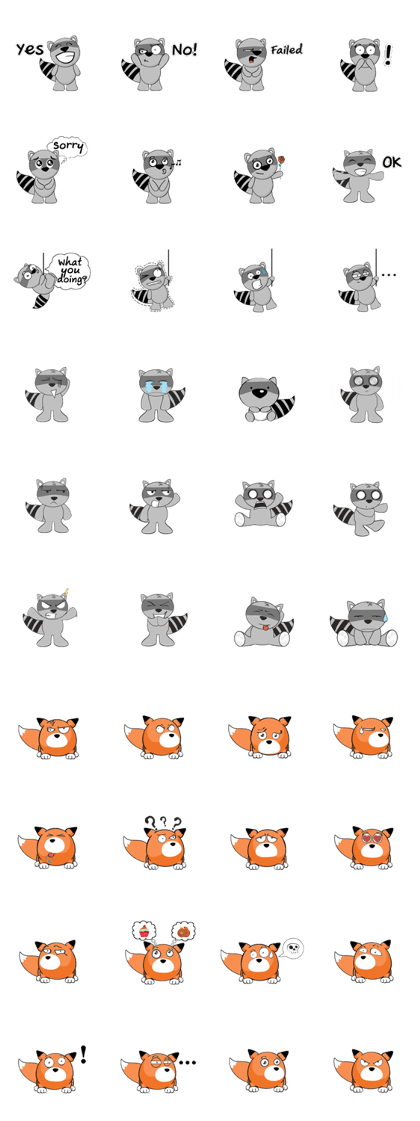 MR.BUDDY: Racoon & Fox