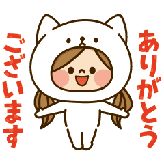 Kawashufu Animated Costume Cat Line Stickers Line Store