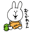 Sticker of a cute rabbit.