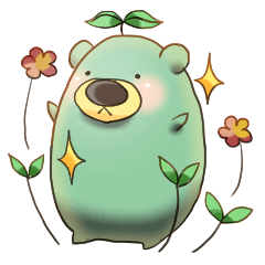 green tea bear
