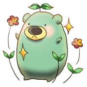 green tea bear
