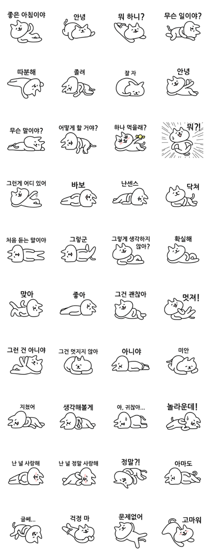 Cat lying down 3 South Korea