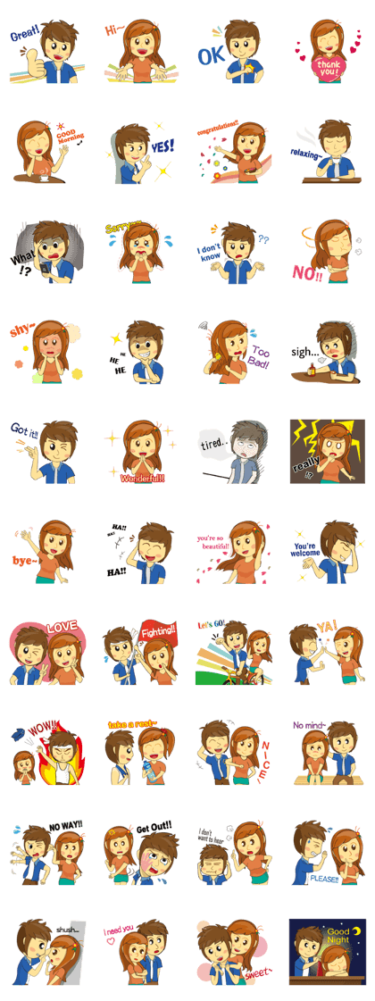 Boy & Girl Ver.2 (English)