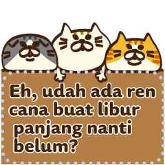 Message sticker I want to say Meowing!!