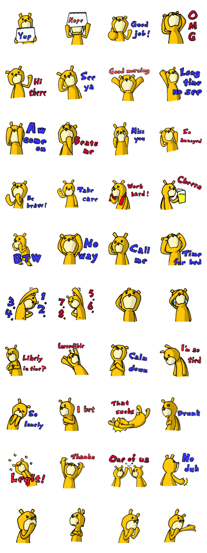 It's with all the wear of a bear.ver Eng