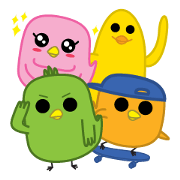 Colorful Chickens