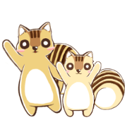 Everyday, chipmunk! with a little friend