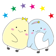 A Chick tama & a penguin mimi