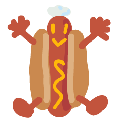 Strange hot dog
