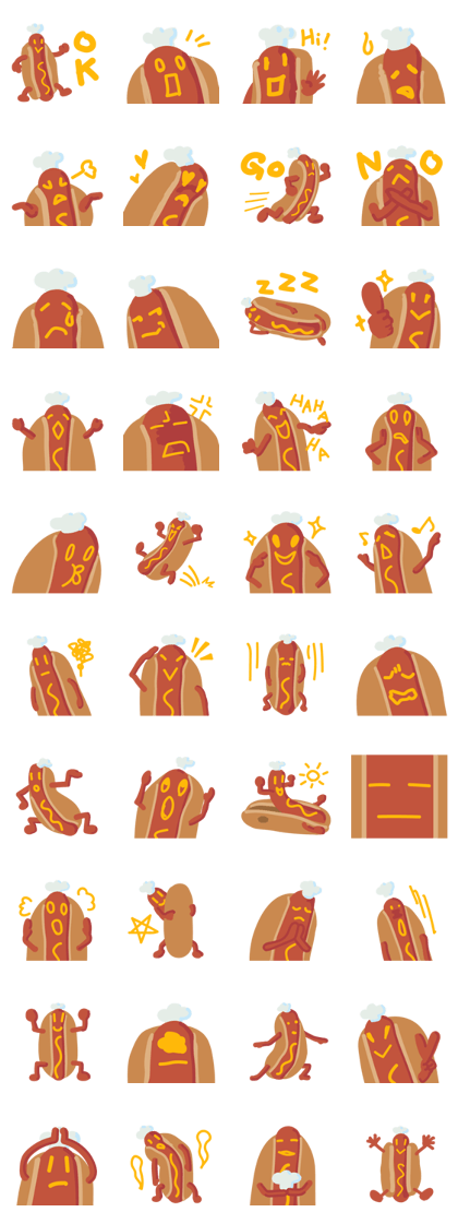 Strange hot dog