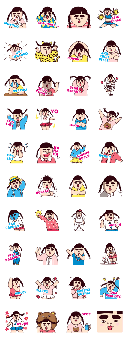 Indonesia Cheerful girl