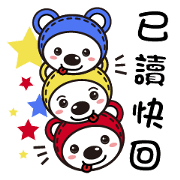 Three Bears (Yellow.blue.red)