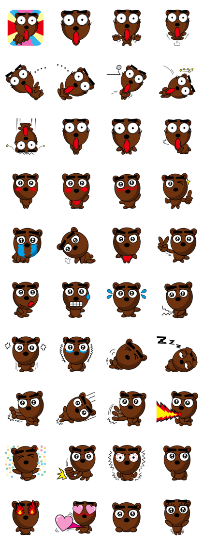 Black Eyebrows Bear 15