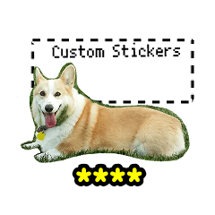 Corgi the Lowrider Custom Stickers