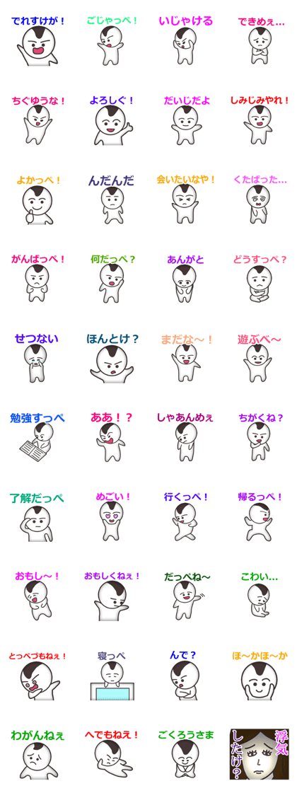 The Sticker of Ibaraki dialect