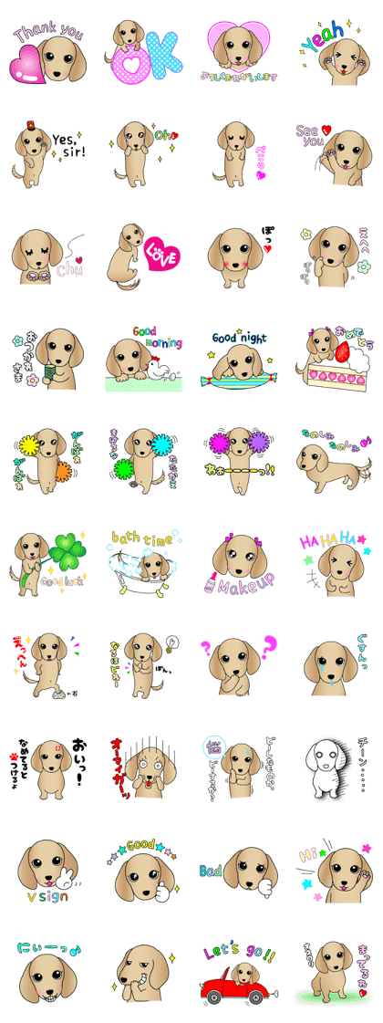 The Dachshund stickers