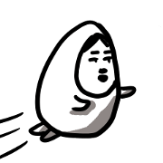 Person's sticker like egg
