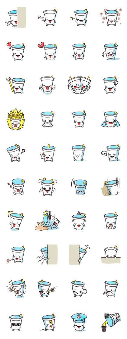 Hand Cup  funny stickers
