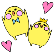 bride and groom Piyo's