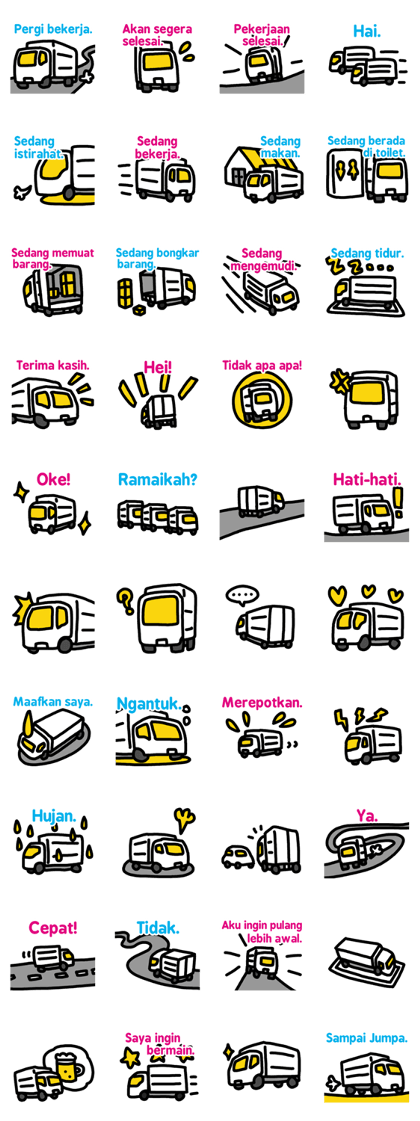 Indonesia truck drivers