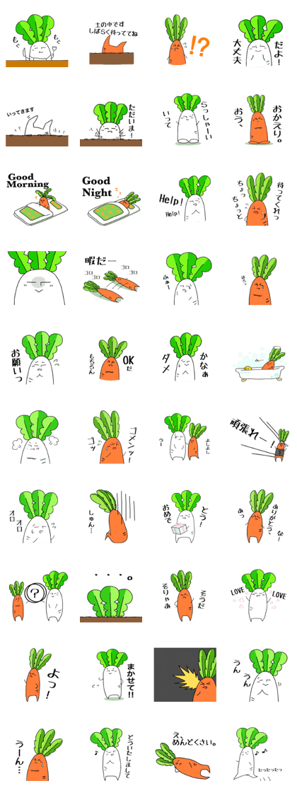 japanese radish and carrot