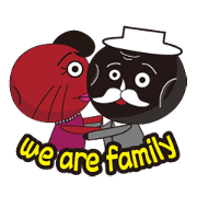 Black date dad & Red date mom Family