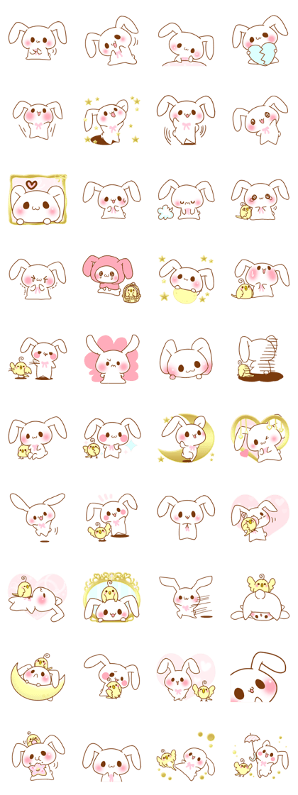 Moonlit night Child rabbit. fluffy!