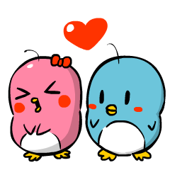 Lovely couple penguins - 'ALPENG' Ver 2