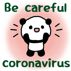 Panda fighting the Coronavirus Sticker