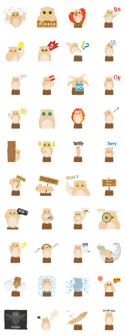 Macaron Owl Macaron Owl