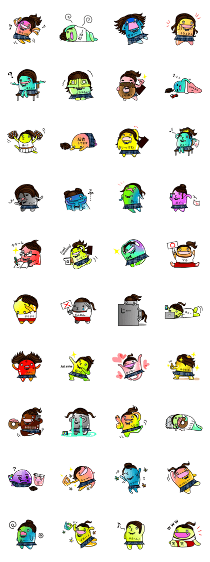 Gelatin chan [High school girl version]