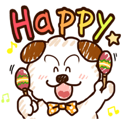 Poosuke is a cheerful dog