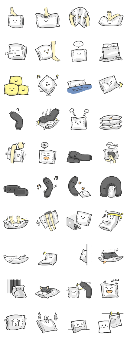 Underleg pillow & his bed friends