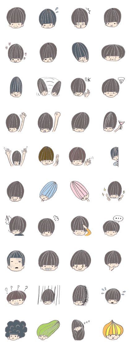 various face sticker