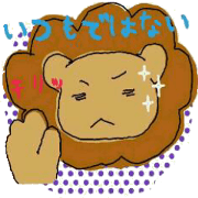 animal sticker lion&rabbit