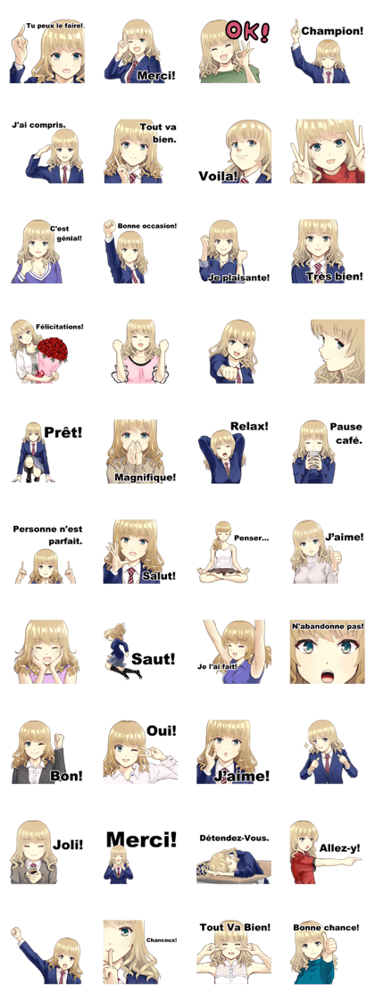 Positive girl(French)