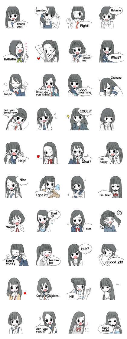 Japanese school girls2 (English version)