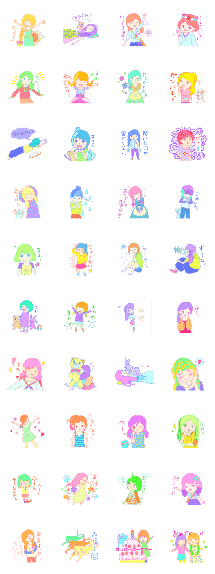 Colorful -based women . Colorful -based women .