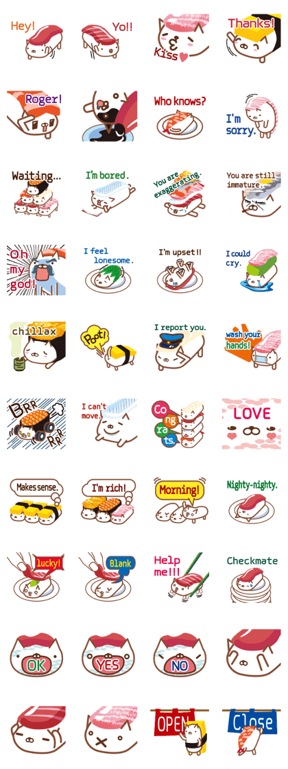 NIGIRI NEKO sushi-cats  (English)