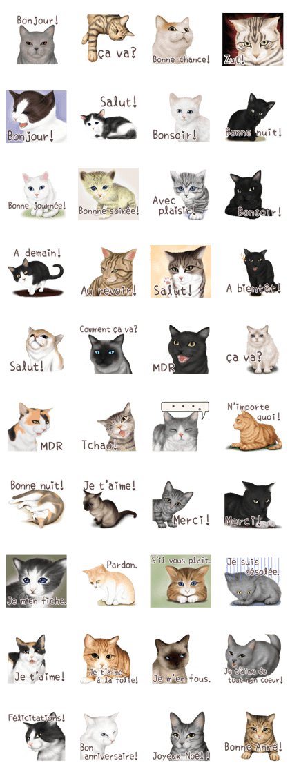 zumo cats sticker vol.1 French