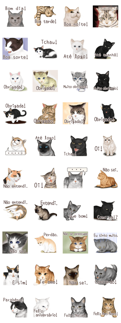 zumo cats sticker vol.1portuguese-brazil