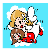 Angel-chan and Kokeshi-chan