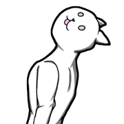 Unsuspicious white cat [English]