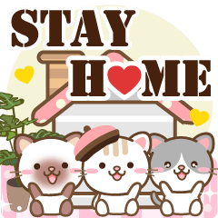 Natural animals, happy stay home english