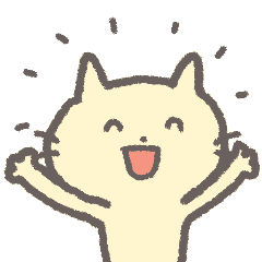 cute & expressive cat sticker